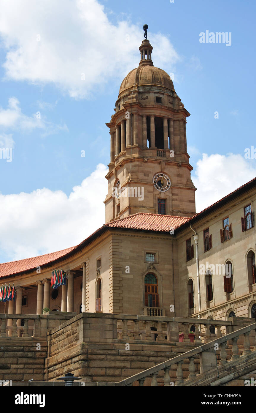 Der Ostflügel des The Union Buildings, Meintjieskop, Pretoria, Provinz Gauteng, Südafrika Stockfoto