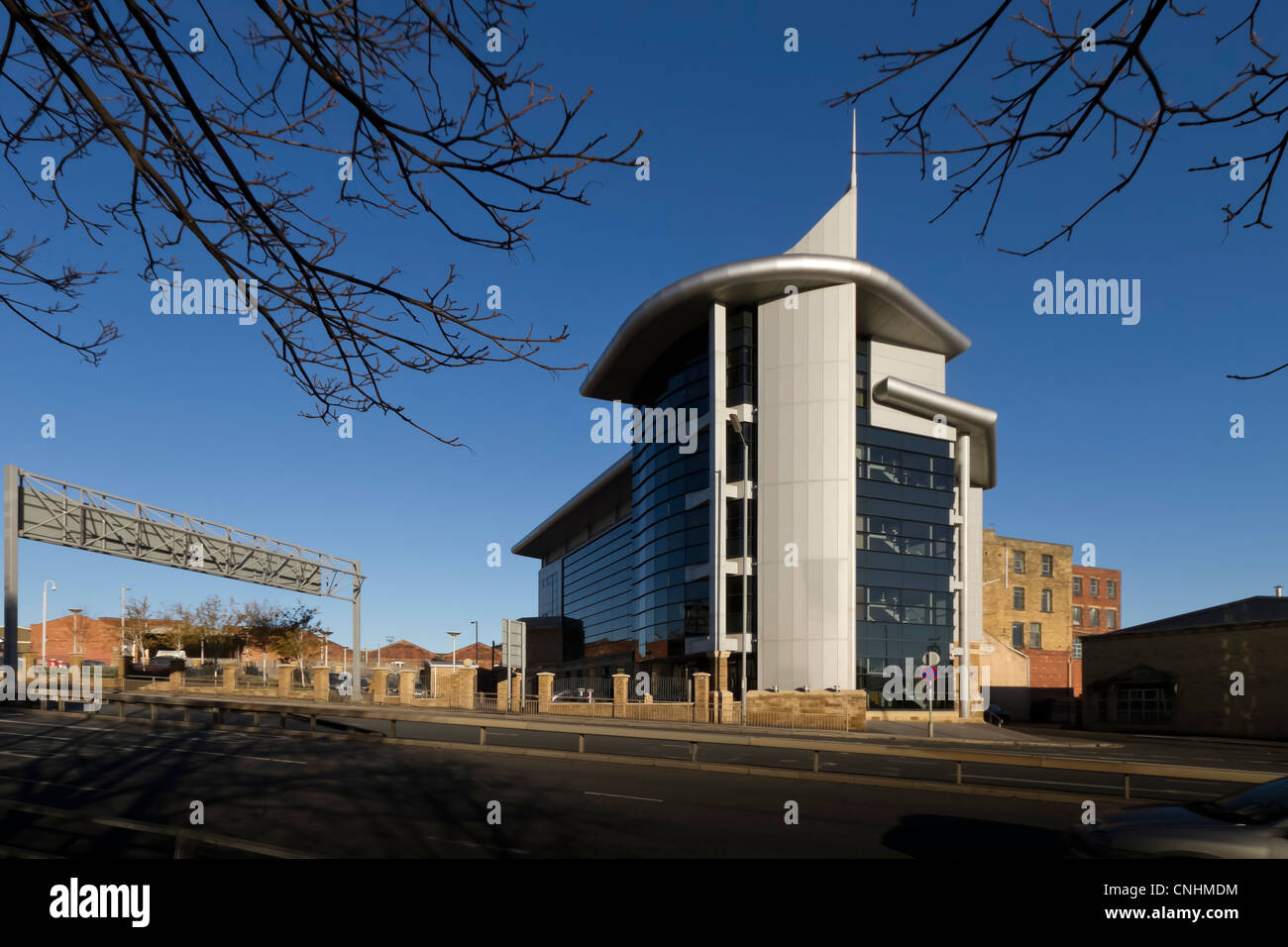 Shire-Haus, 2 Humboldt St, Bradford, gebaut im Jahr 2006 zu einem Preis von £3m. Stockfoto