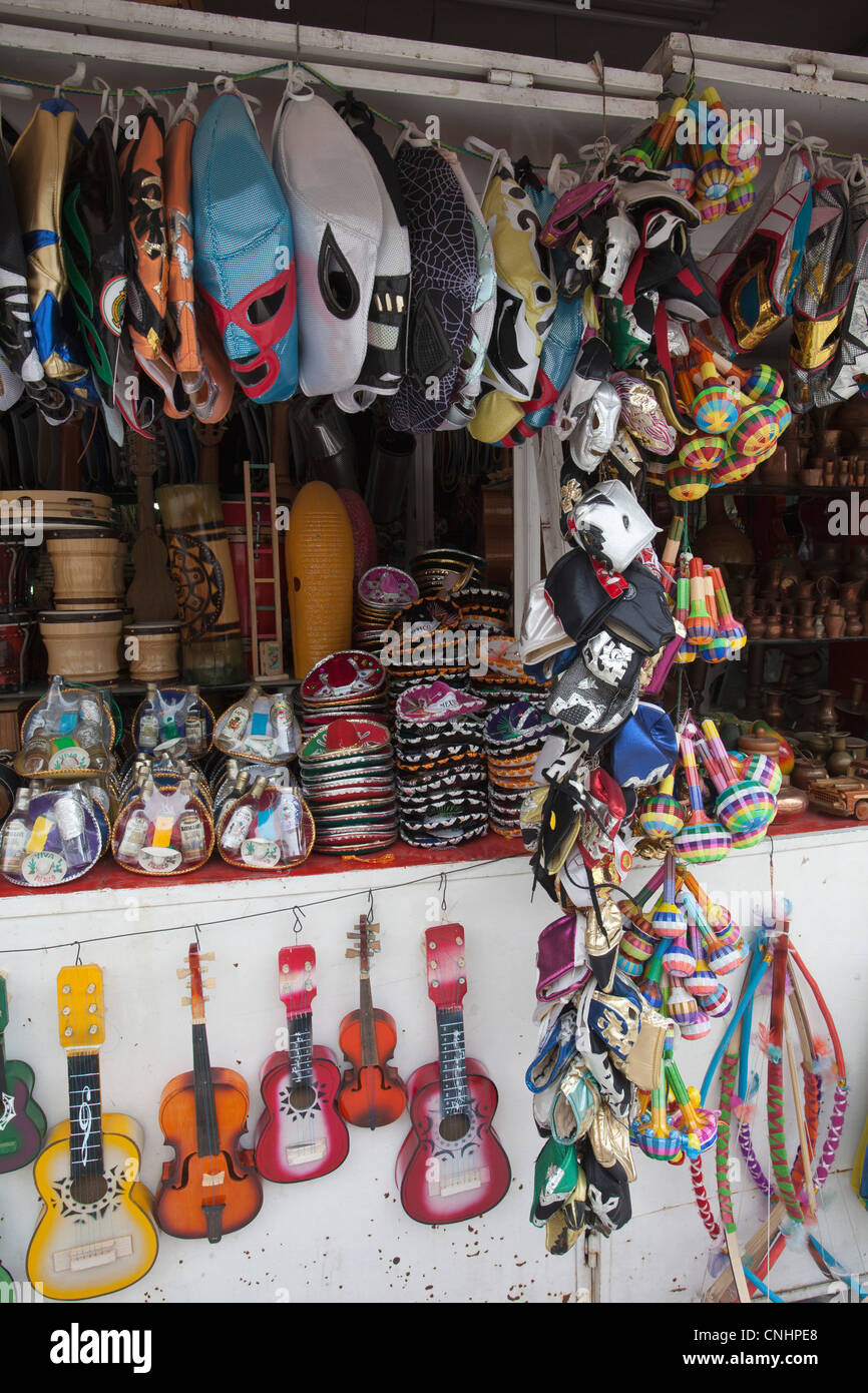 Ein Souvenir-Stall, Mexico City, Mexiko Stockfoto