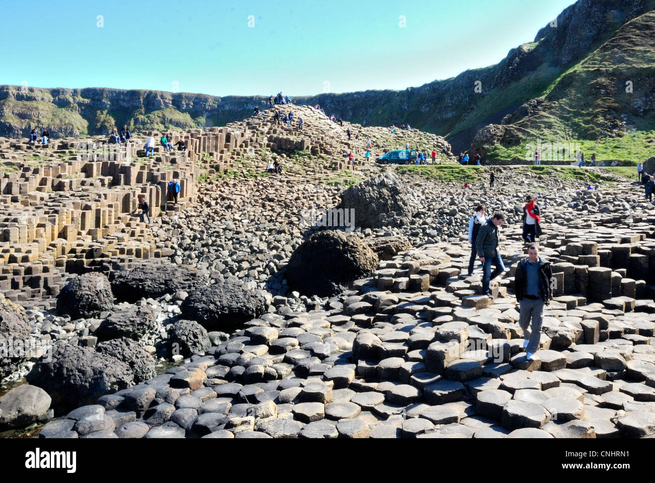 Giant es Causeway, National Trust, North Antrim Stockfoto