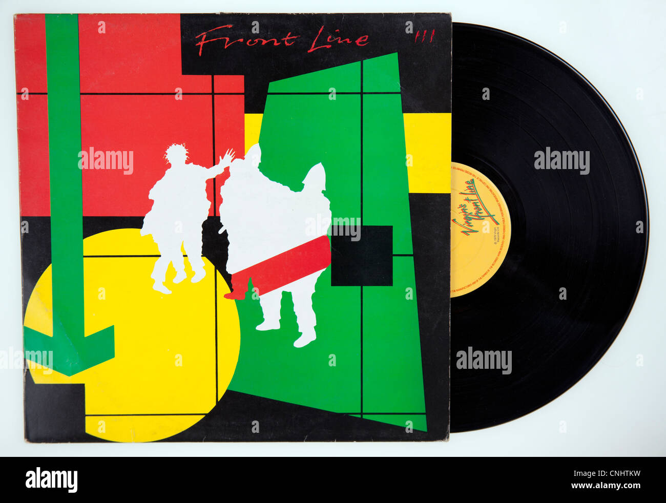 Cover der Vinyl-Compilation-Album "The Front Line III" veröffentlicht 1979 auf Virgin Records Stockfoto