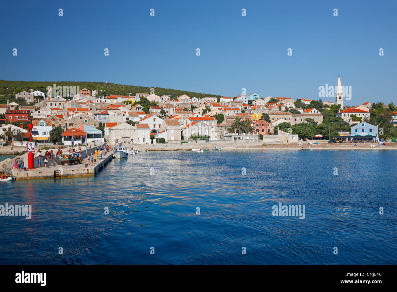 Insel Unije, Losinj Archipels Stockfoto