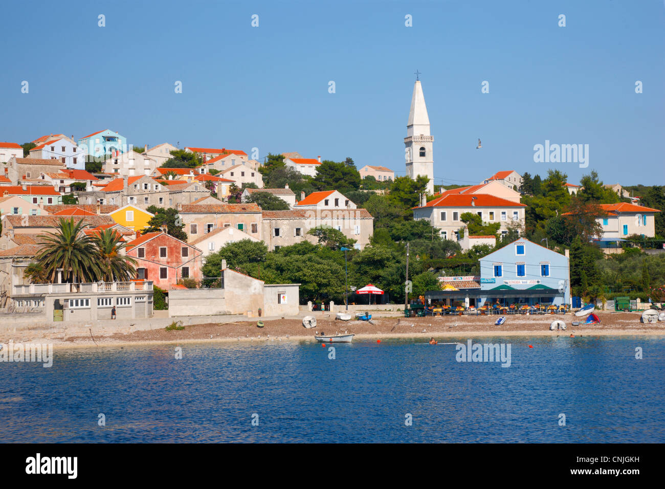 Insel Unije, Losinj Archipels Stockfoto