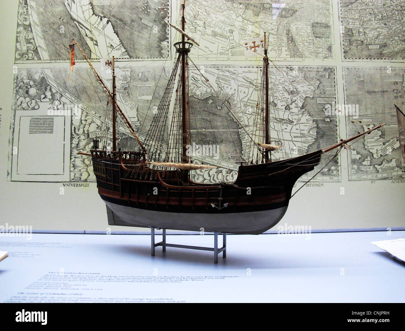 Santa Maria 1492 entdeckt Kolumbus Portugiesisch Stockfoto