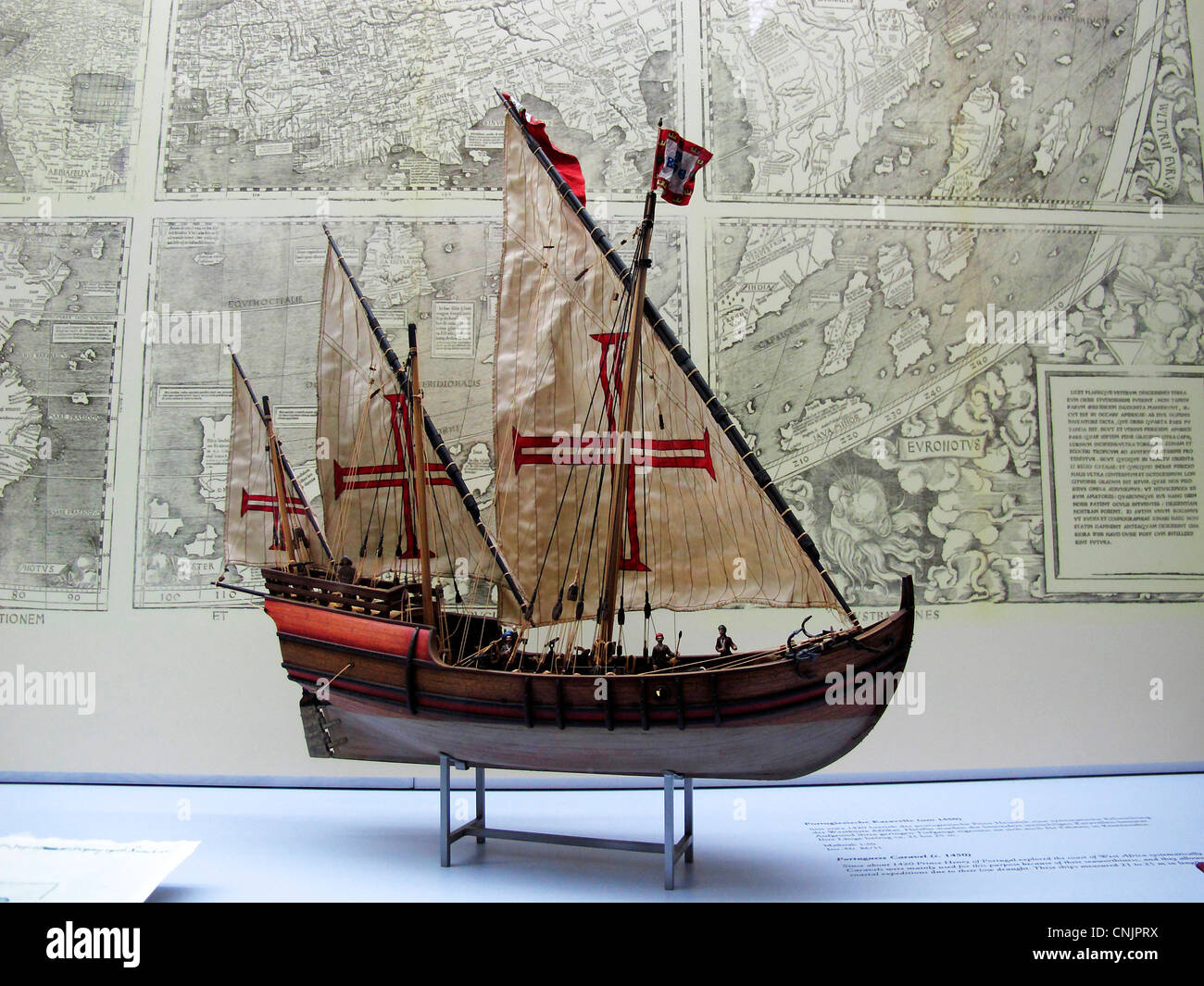 Prinz Henry portugiesischen Karavellen 1450 Schiff Stockfoto