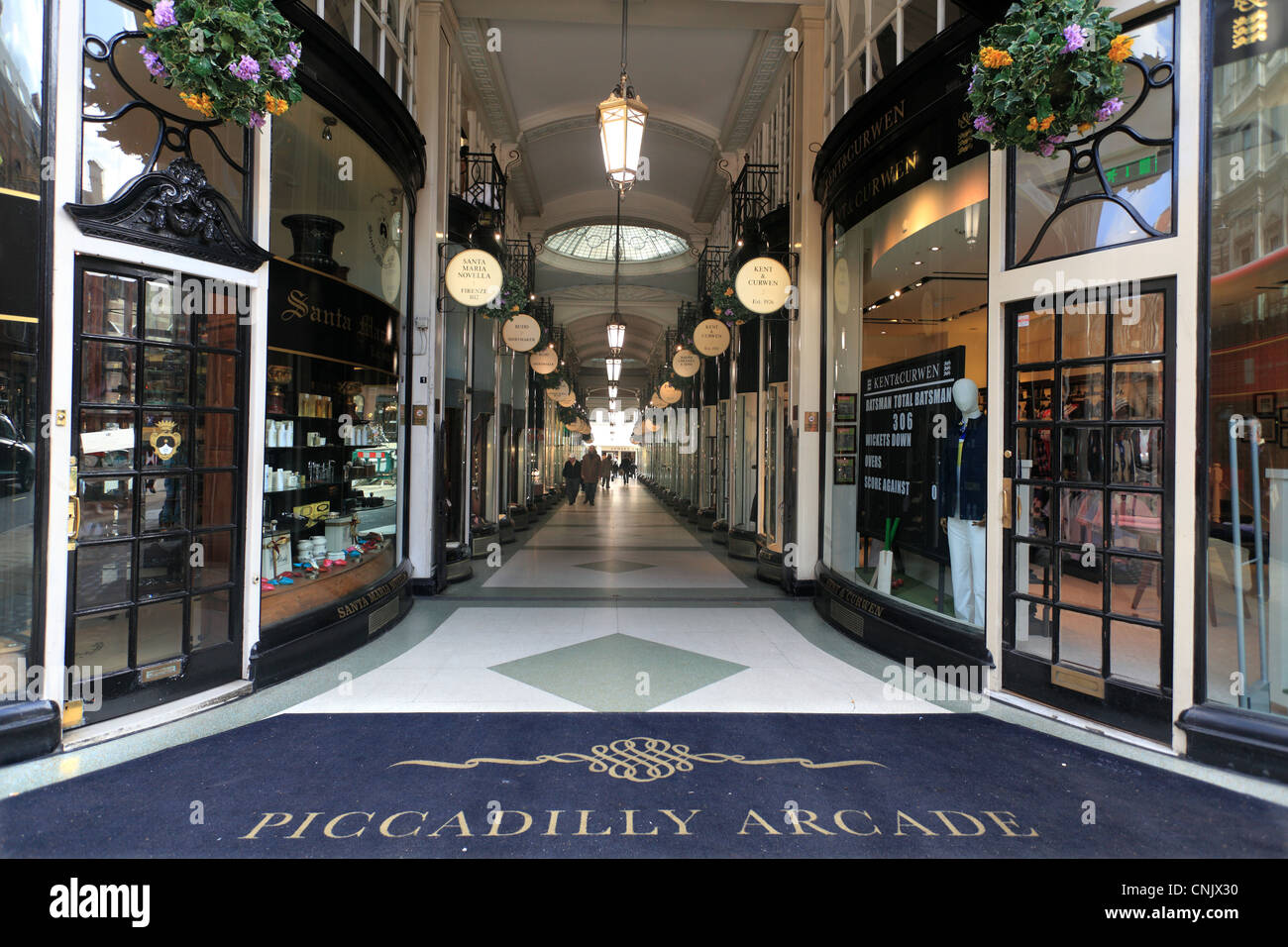 Die Piccadilly Arcade Mayfair London Stockfoto