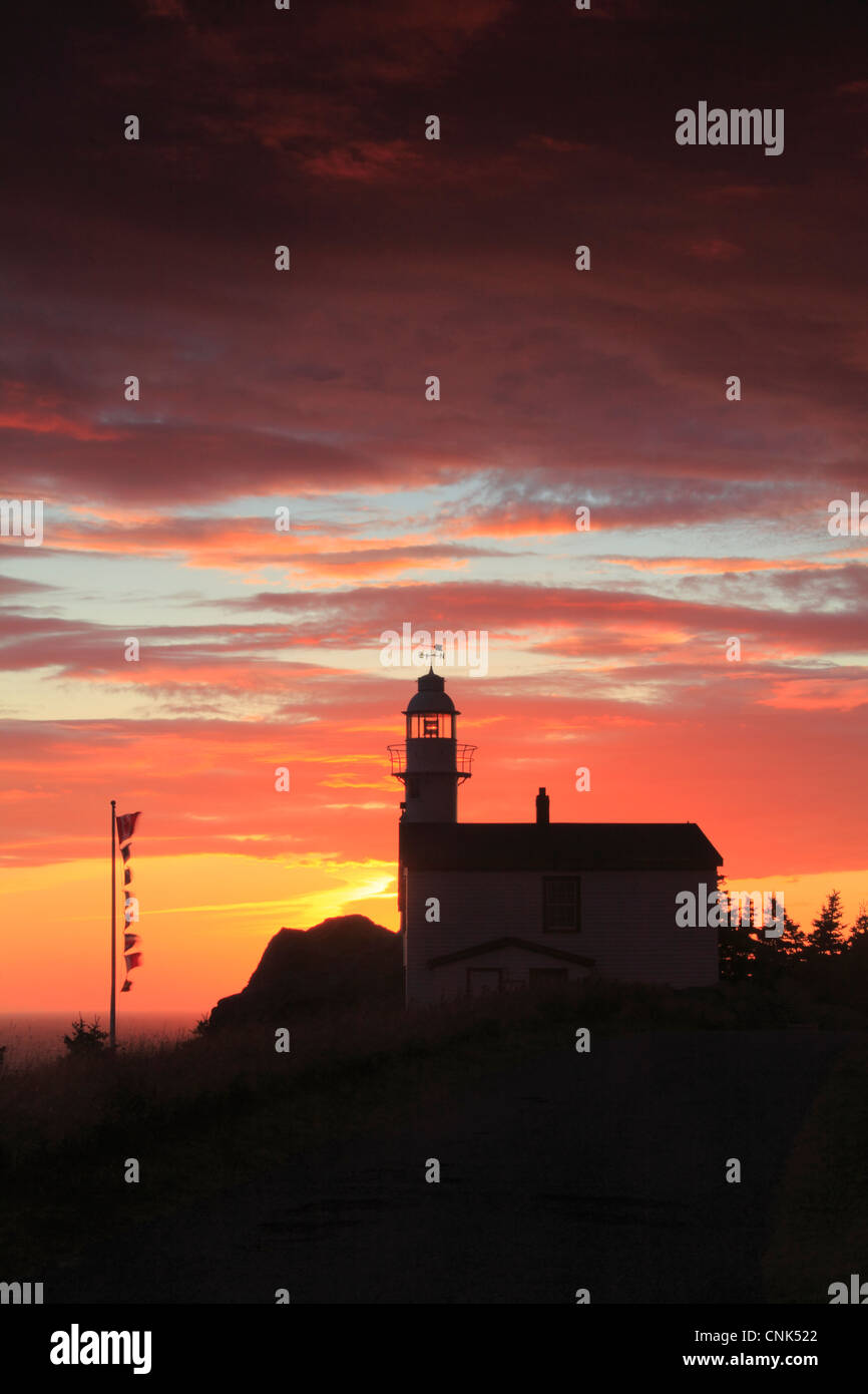 Foto von Lobster Cove Head Lighthouse, ein anerkannter Bundesgebäude Erbe Stockfoto