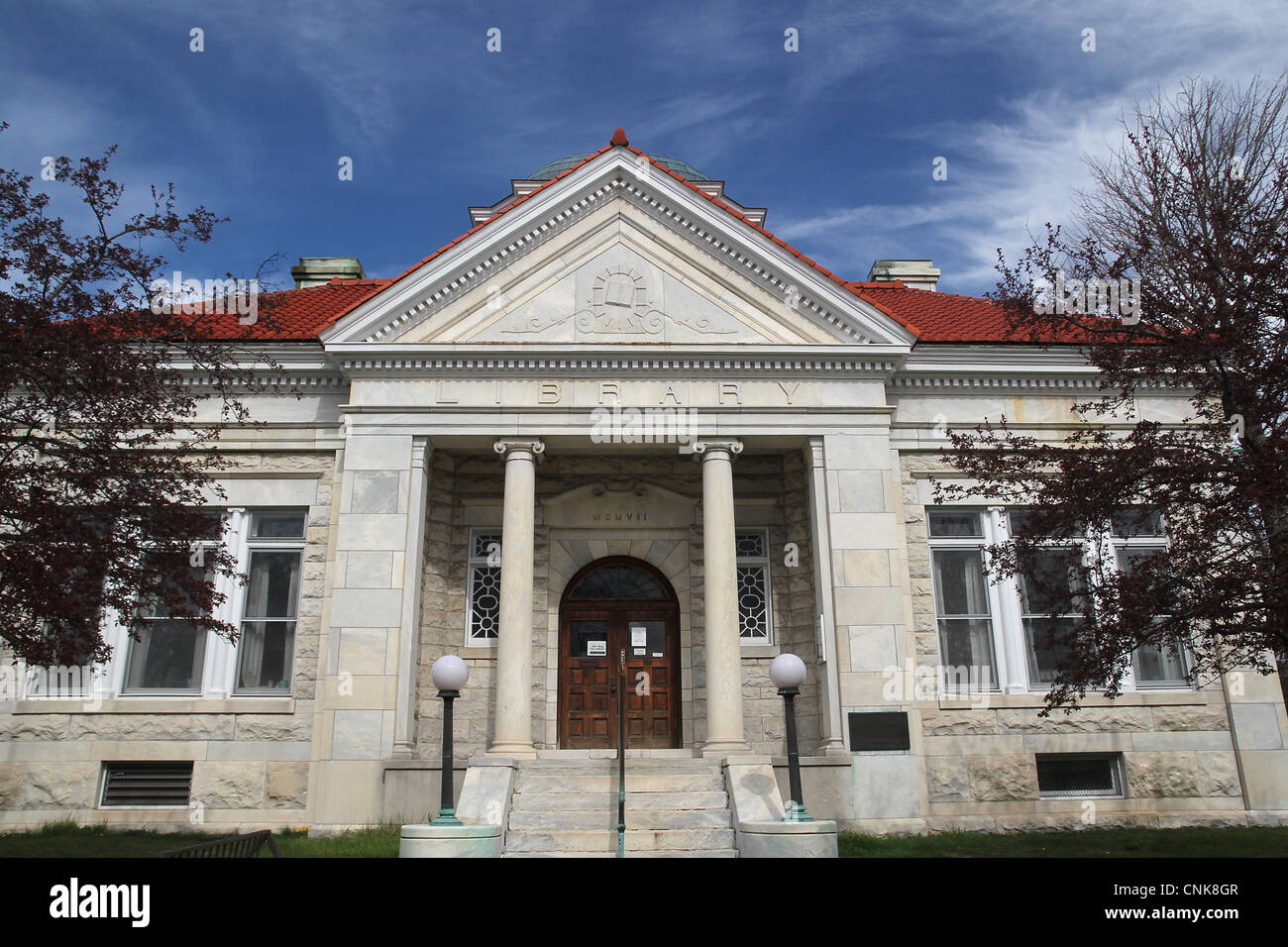 Die Bibliothek Lee, Lee, Massachusetts Stockfoto