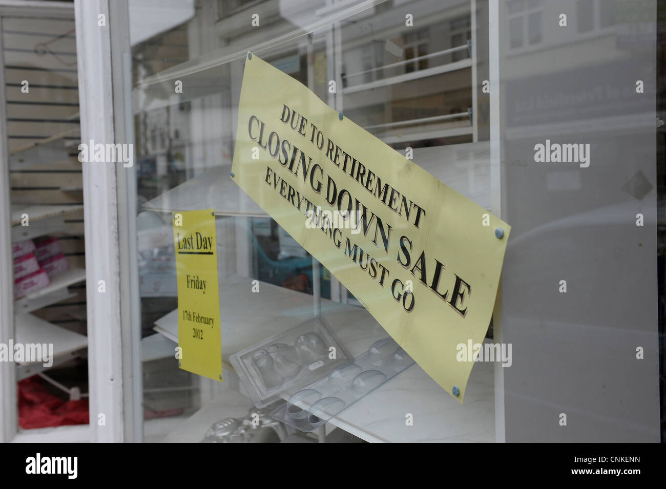 Offene Läden und Geschäfte zu verkaufen Petersfield Hampshire Stockfoto