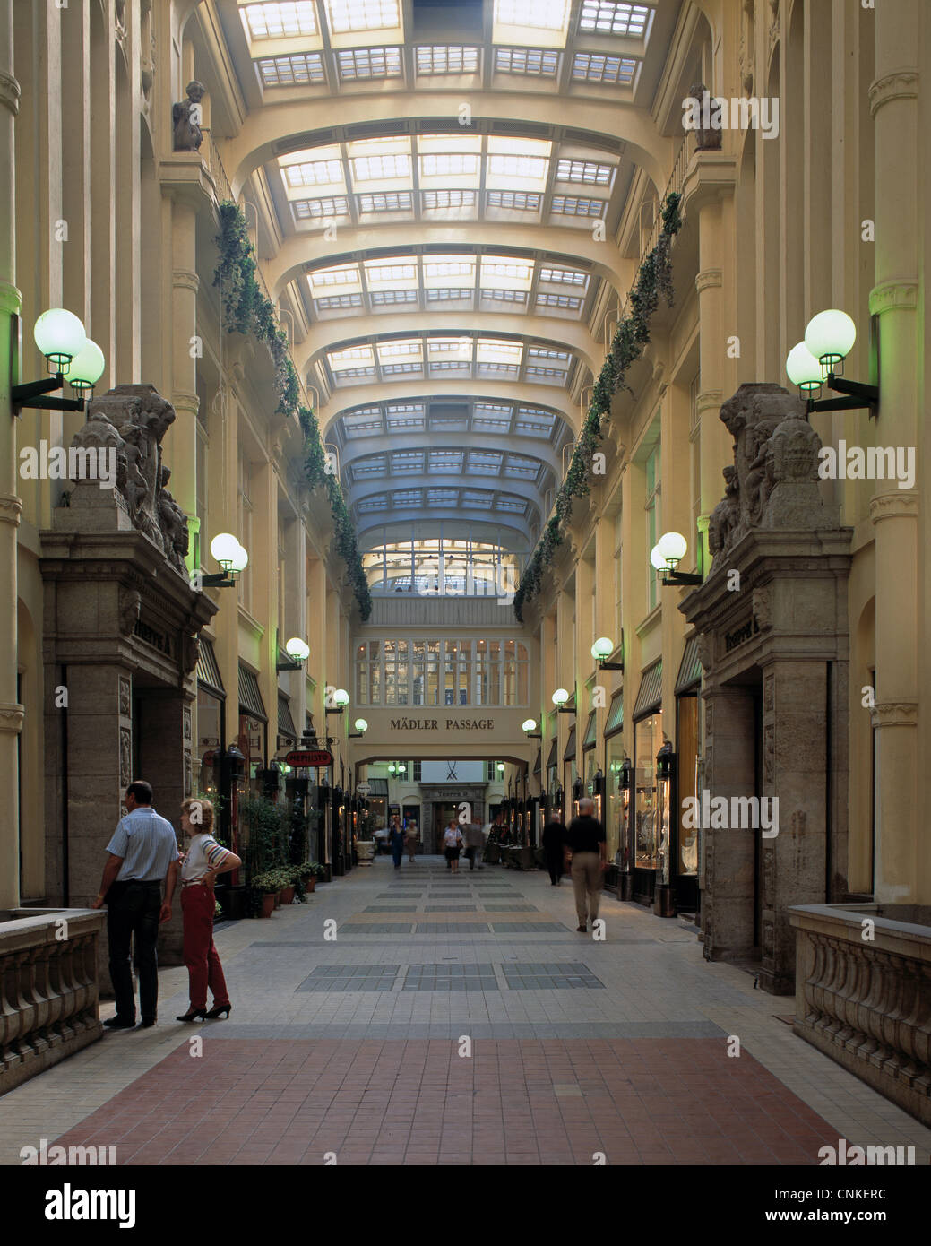 Einkaufspassage, Maedlerpassage in Leipzig, Sachsen Stockfoto