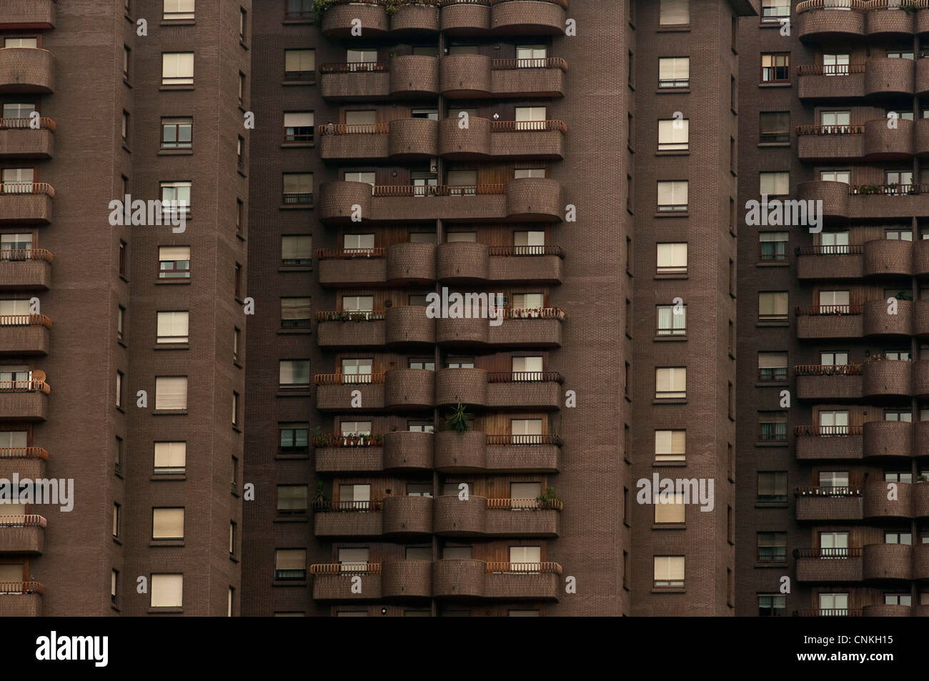 Wohnblock in Bilbao, Baskenland, Spanien Stockfoto