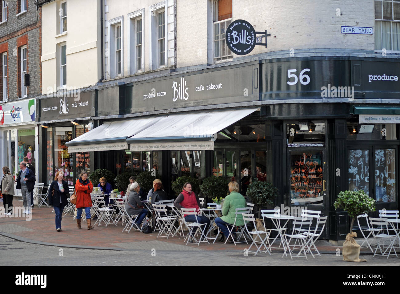 Lewes Stadtzentrum East Sussex UK - Bill Cafe und Takout Restaurant in
