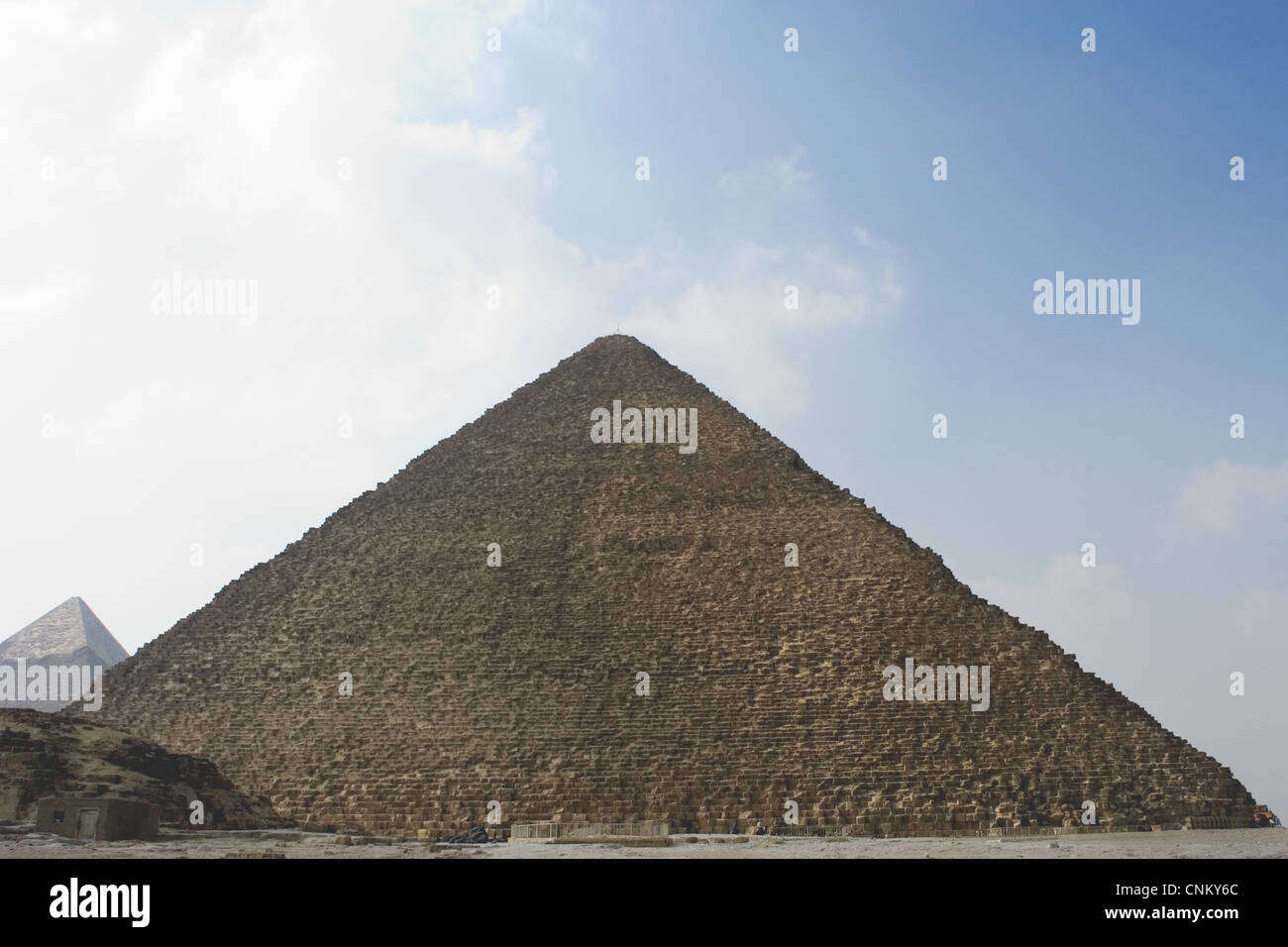 Ägypten. Die große Pyramide von Giza, die Pyramide von Khufu oder Cheops genannt. 4. Dynastie. 26. Jahrhundert BC. Altes Königreich. Stockfoto