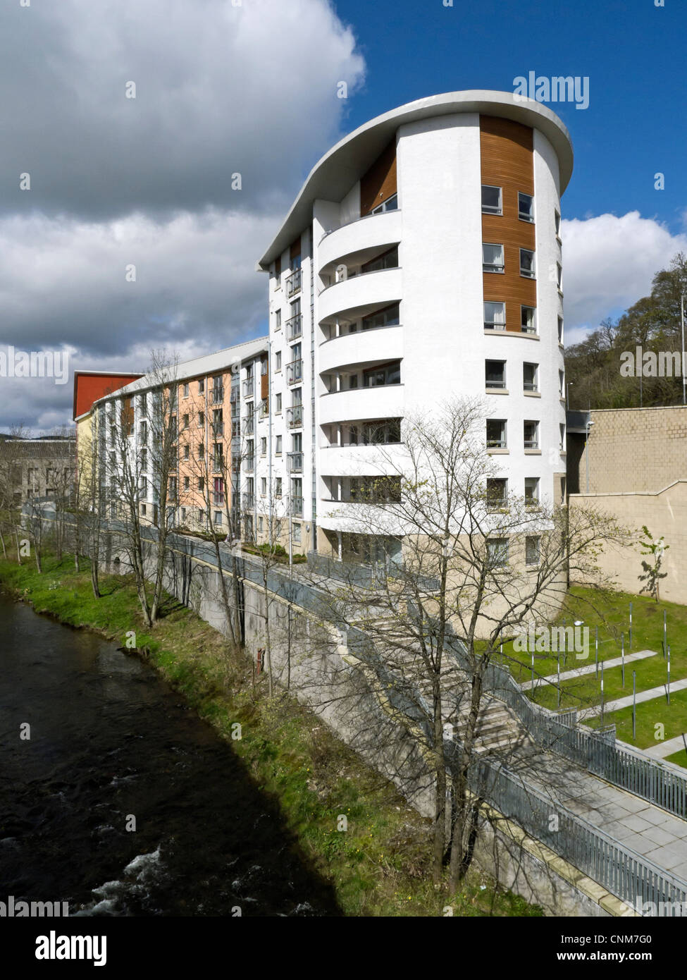 Laidlaw Gericht flache Entwicklung von Eildon Wohnungsbaugesellschaft Ltd in Galashiels schottischen Grenzen Schottland Stockfoto