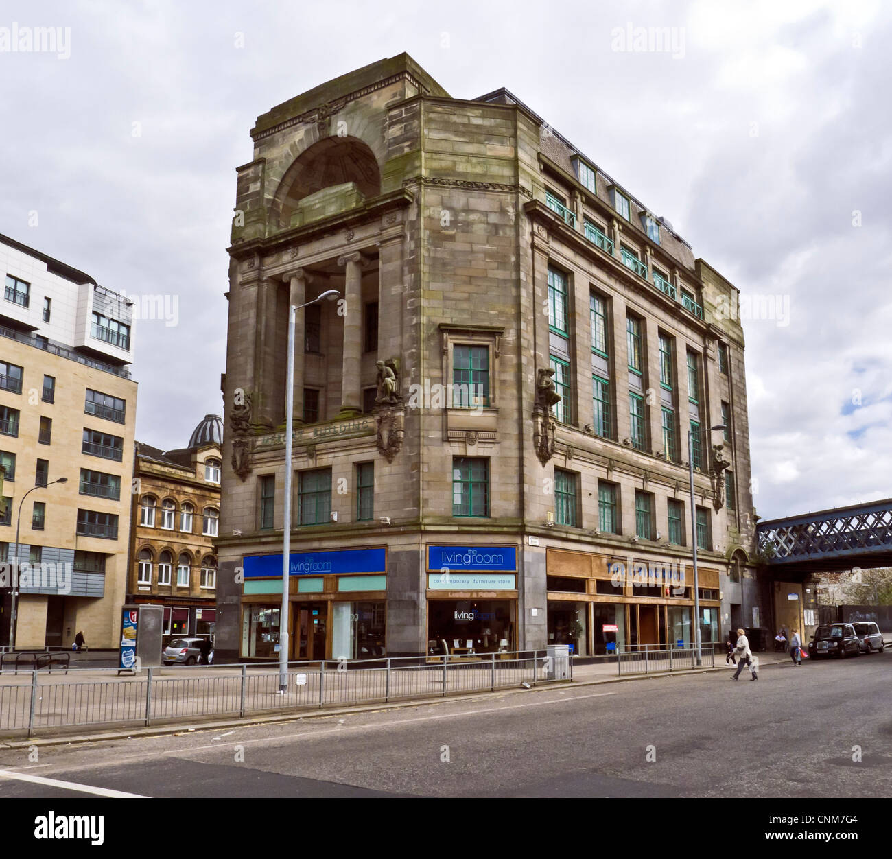 Das Mercat Gebäude Gallowgate von Glasgow Cross im East End von Glasgow. Stockfoto