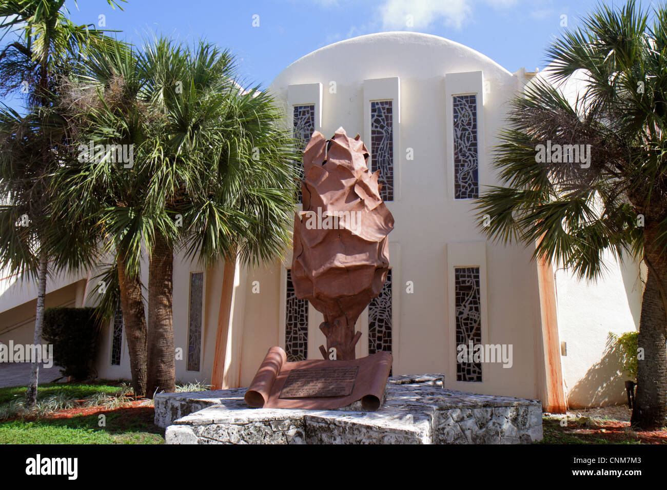 Miami Beach, Florida, Beth Israel Congregation, Synagoge, Holocaust-Mahnmal, jüdisch, Religion, FL120311077 Stockfoto