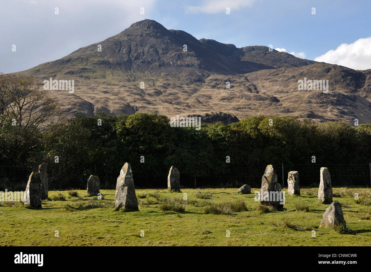 Lochbuie Steinkreis, Mull, Schottland Stockfoto