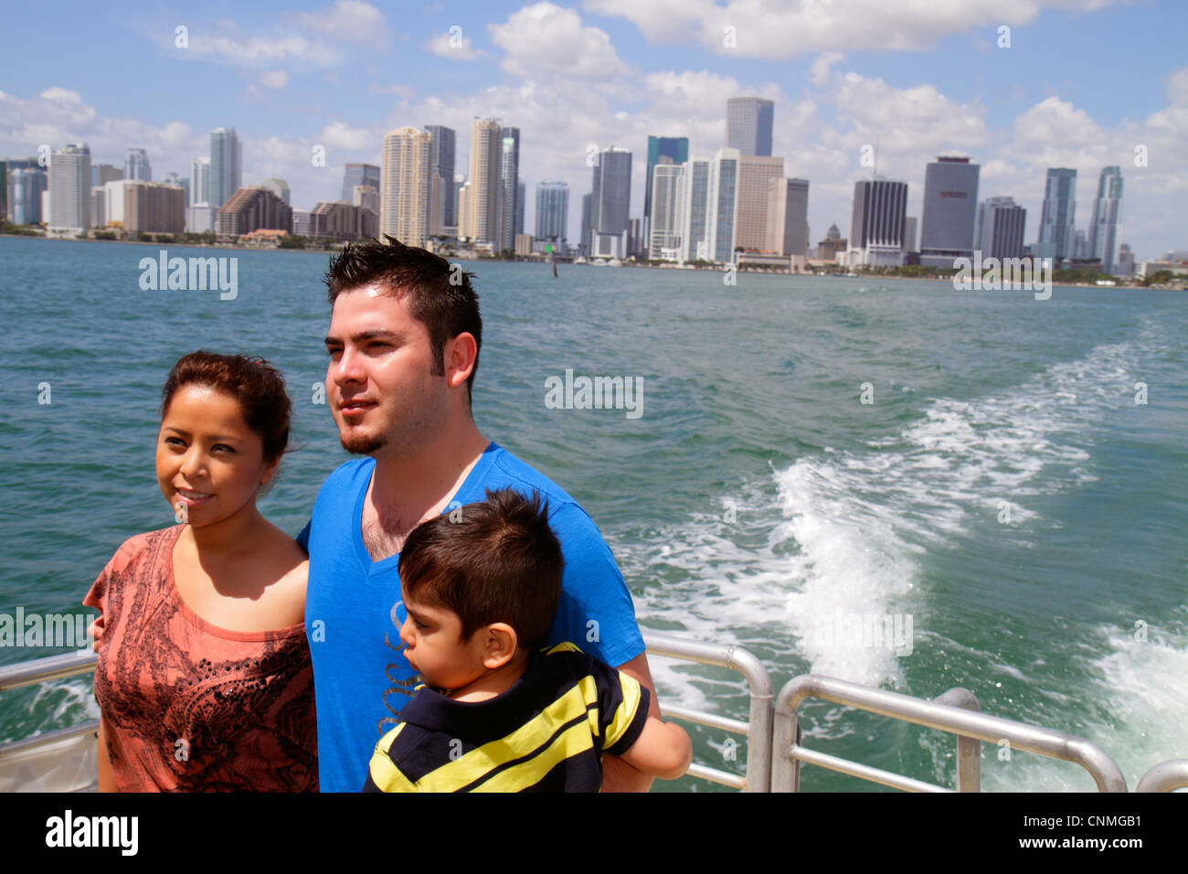 Miami Florida Biscayne Bay Stadt Skyline Hochhaus ...