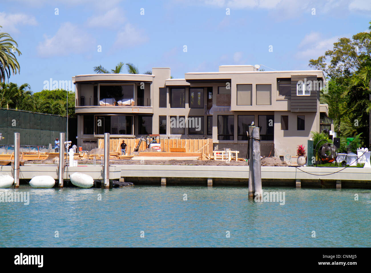 Miami Beach Florida, Biscayne Bay Water, Star Island, 7 Star Island