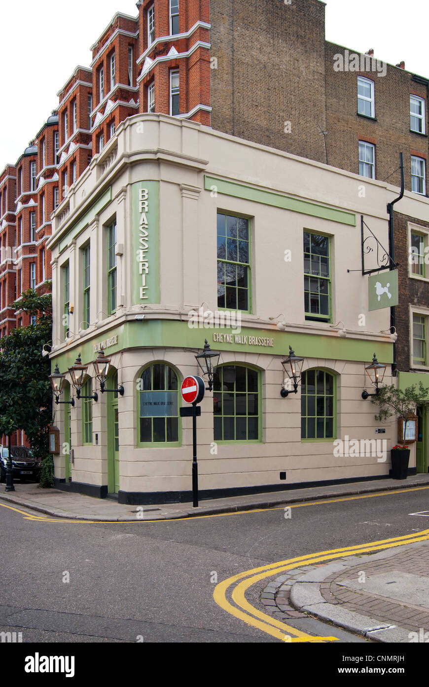 Chelsea Cheyne Walk Brasserie Stockfoto