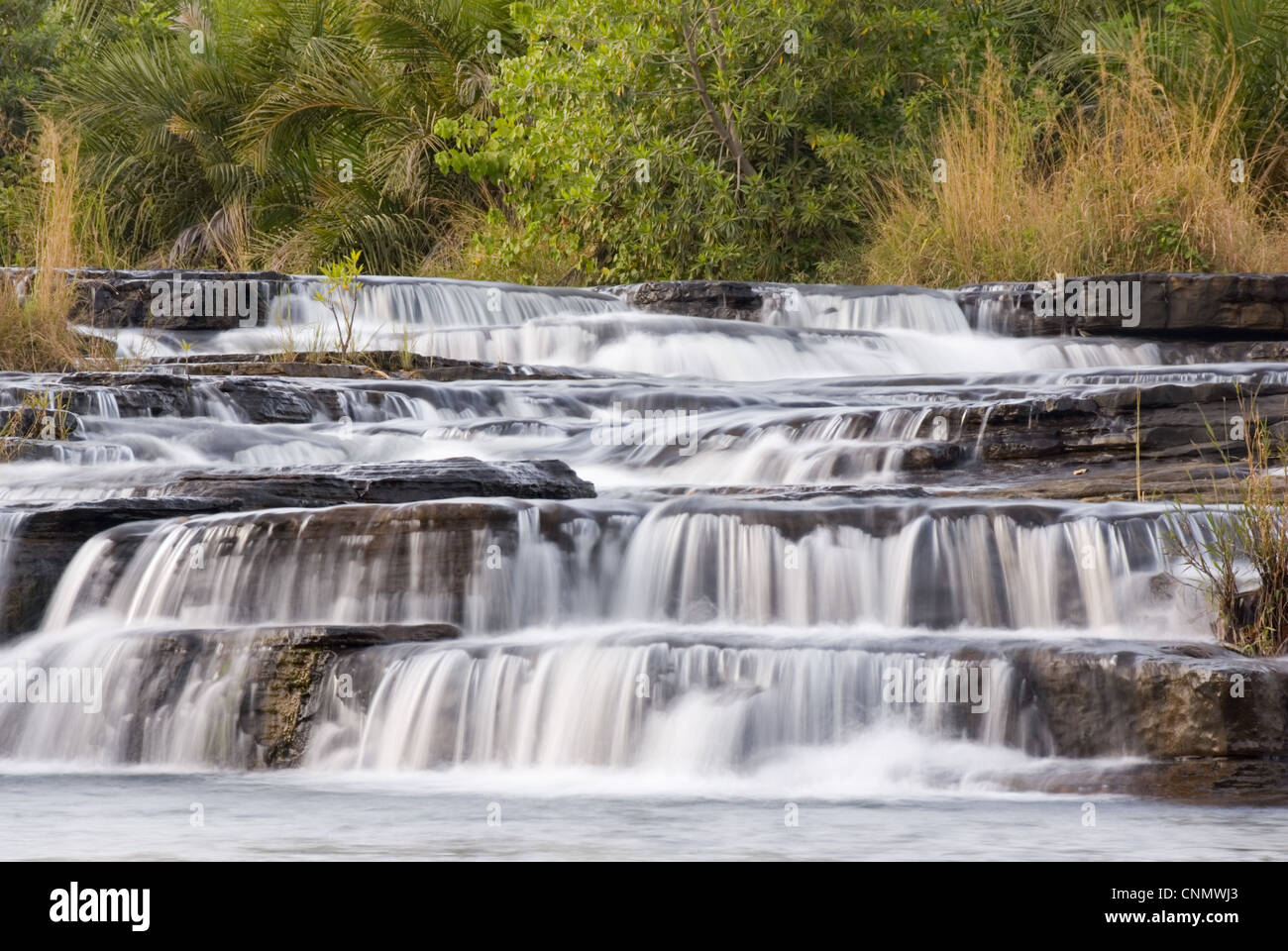 Kaskadierende Fluss, Karfiguela Kaskaden, Banfora, Comoe Provinz