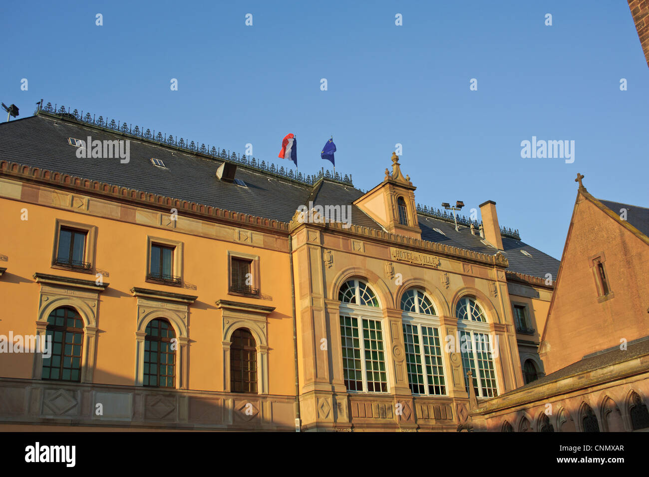 Obernai-Elsass-Frankreich-Rathaus Stockfoto