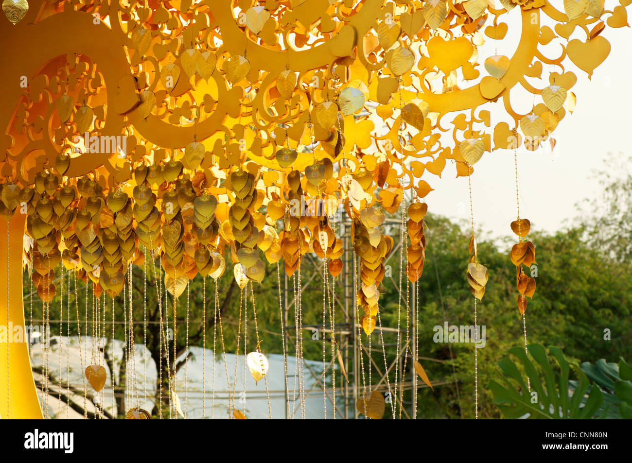 Goldener Wunsch Baum Stockfoto