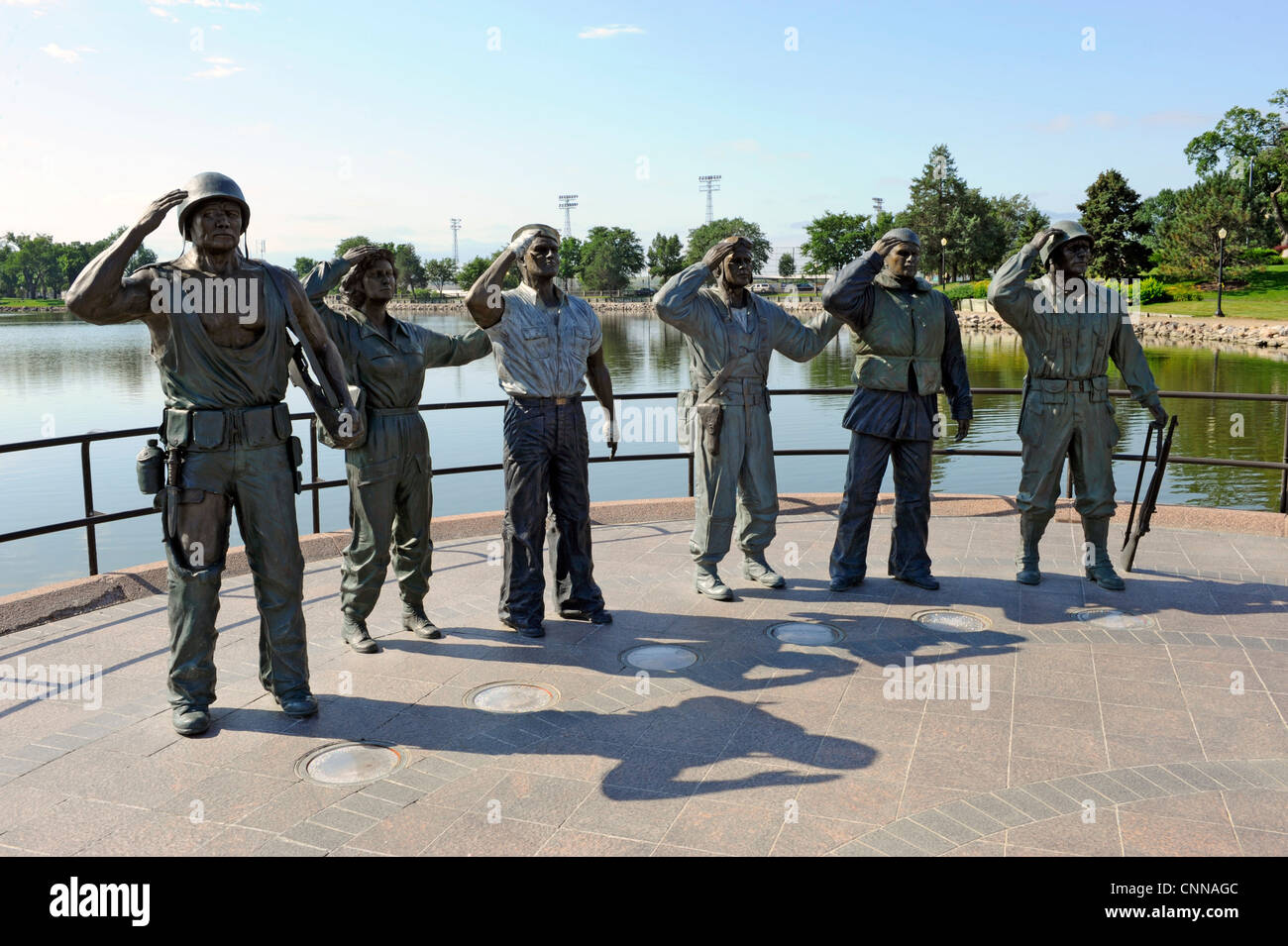 Pierre, South Dakota 2. Weltkrieg II Memorial Stockfoto