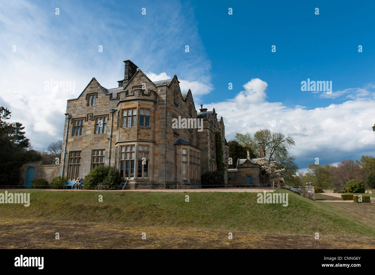 Englische stattlichen Herrenhaus in der Garten von England Kent Stockfoto
