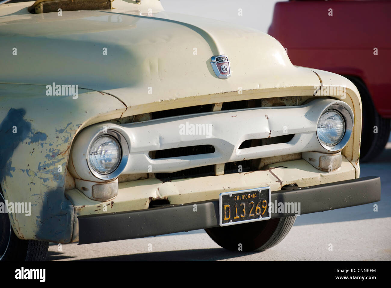 Front-End Vintage classic American Truck in Usa bonneville Stockfoto
