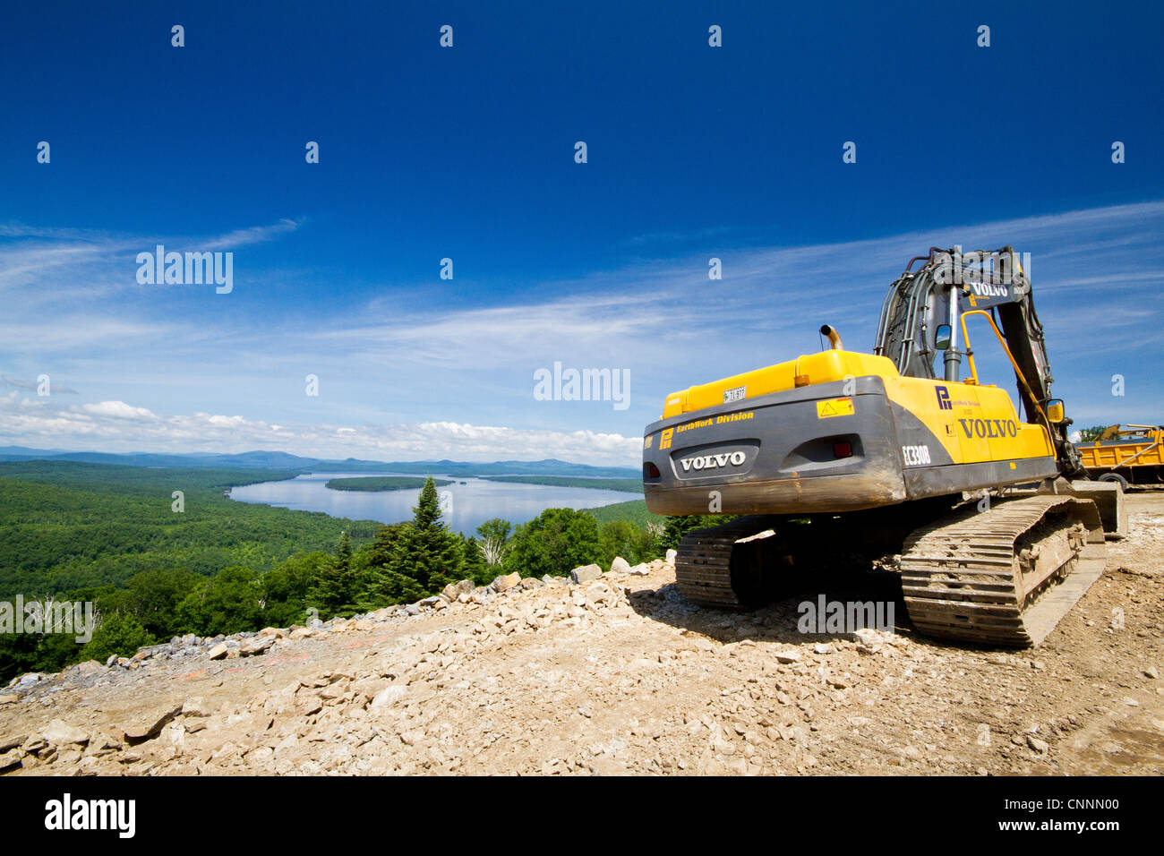 Mooselookmeguntic See Franklin County und Oxford County, Maine, USA. Teil des Einzugsgebietes des Androscoggin River. Stockfoto