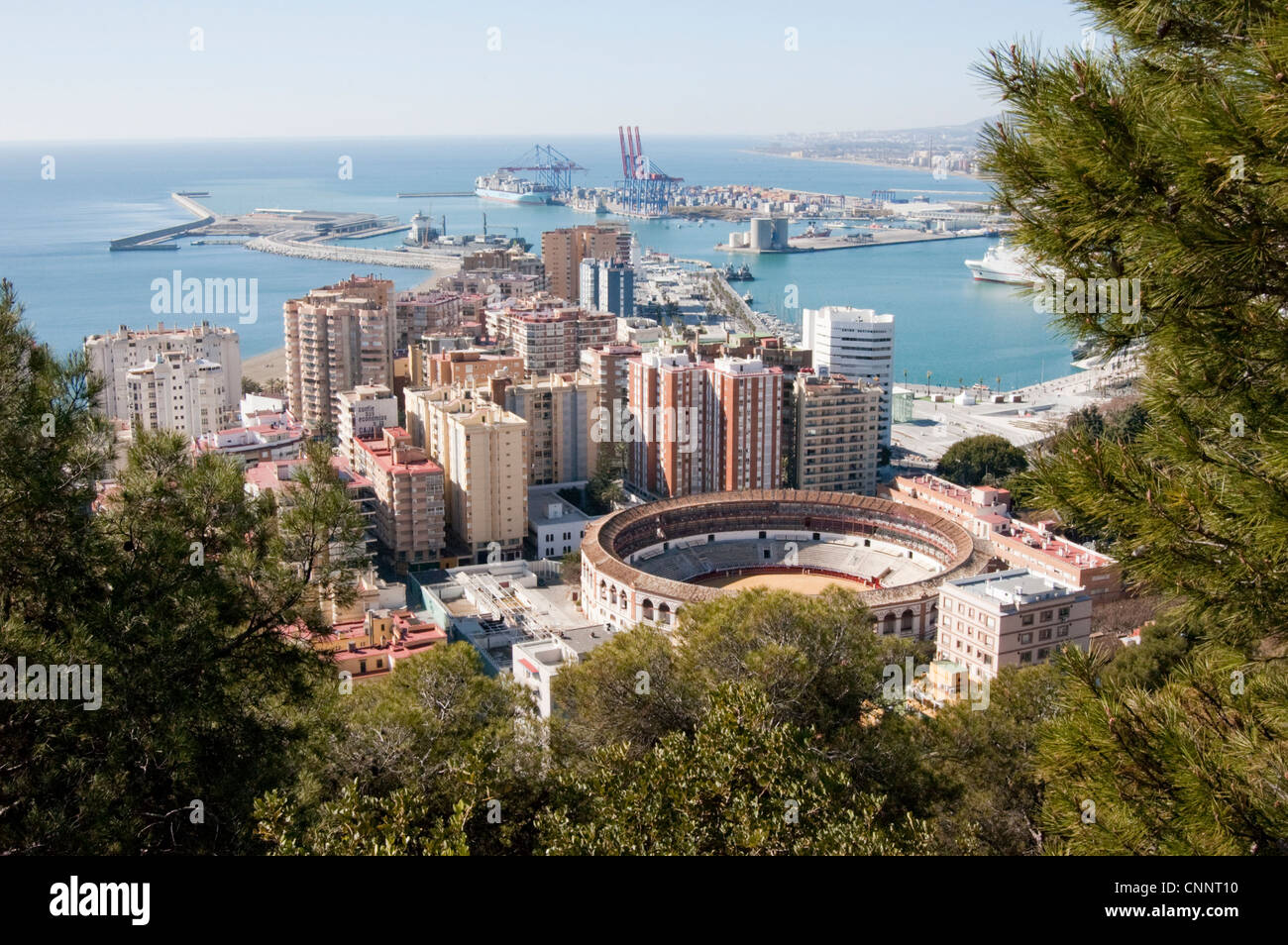 Hafen von Málaga Stockfoto