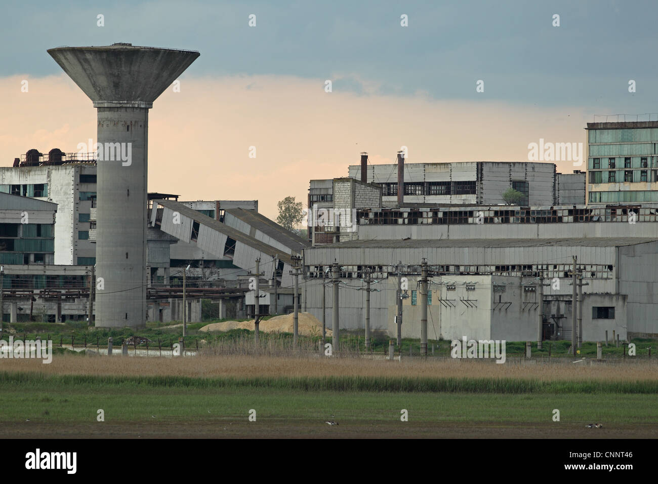 Verlassenen Fabrikgebäude, Vadu, Dobrudscha, Rumänien, kann Stockfoto