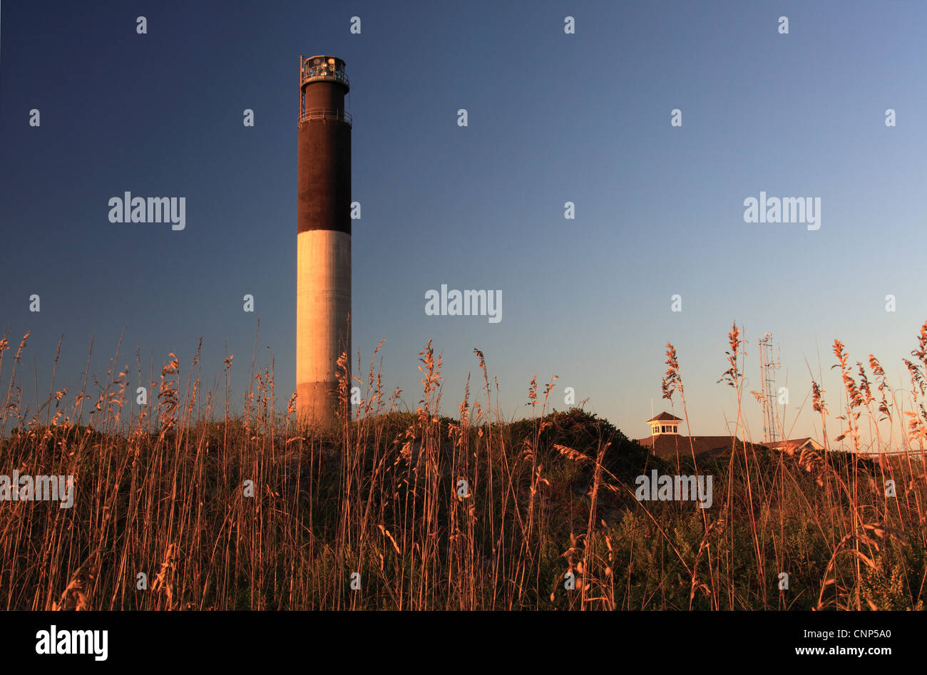 Foto von Oak Island Lighthouse, Oak Island, North Carolina, USA Stockfoto