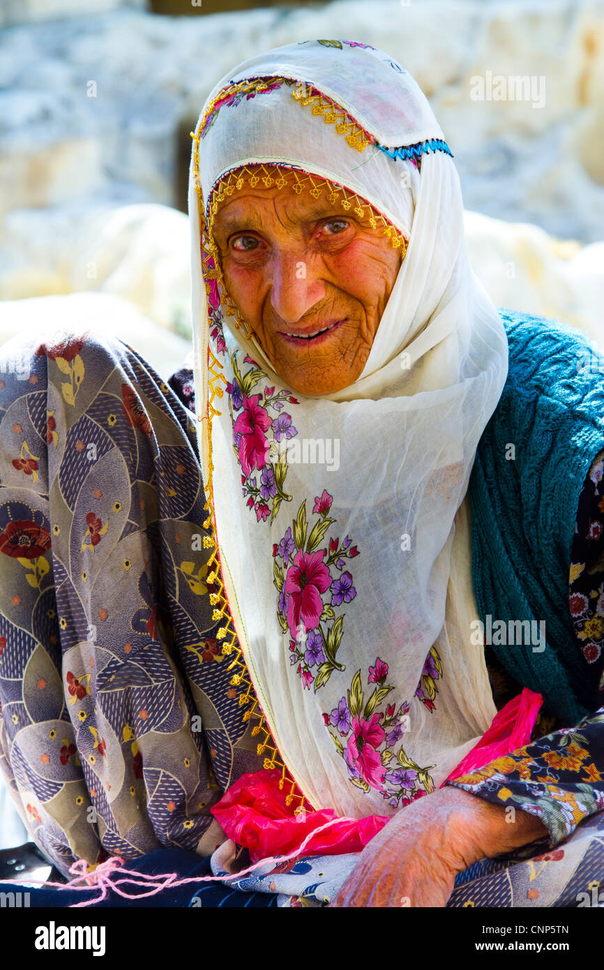 Alte Frau. Stockfoto