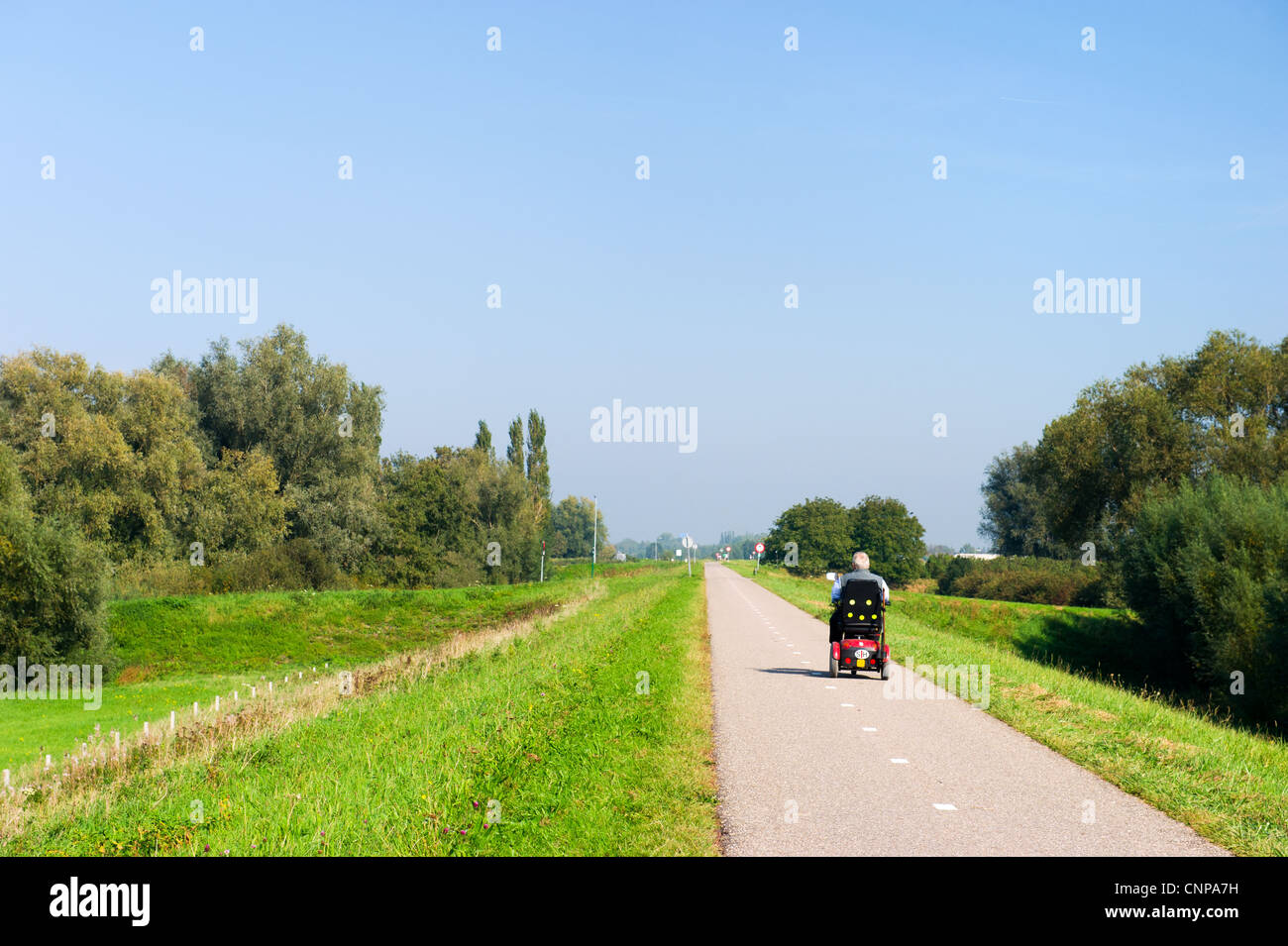 Scoot mobile fahren in Holland Stockfoto