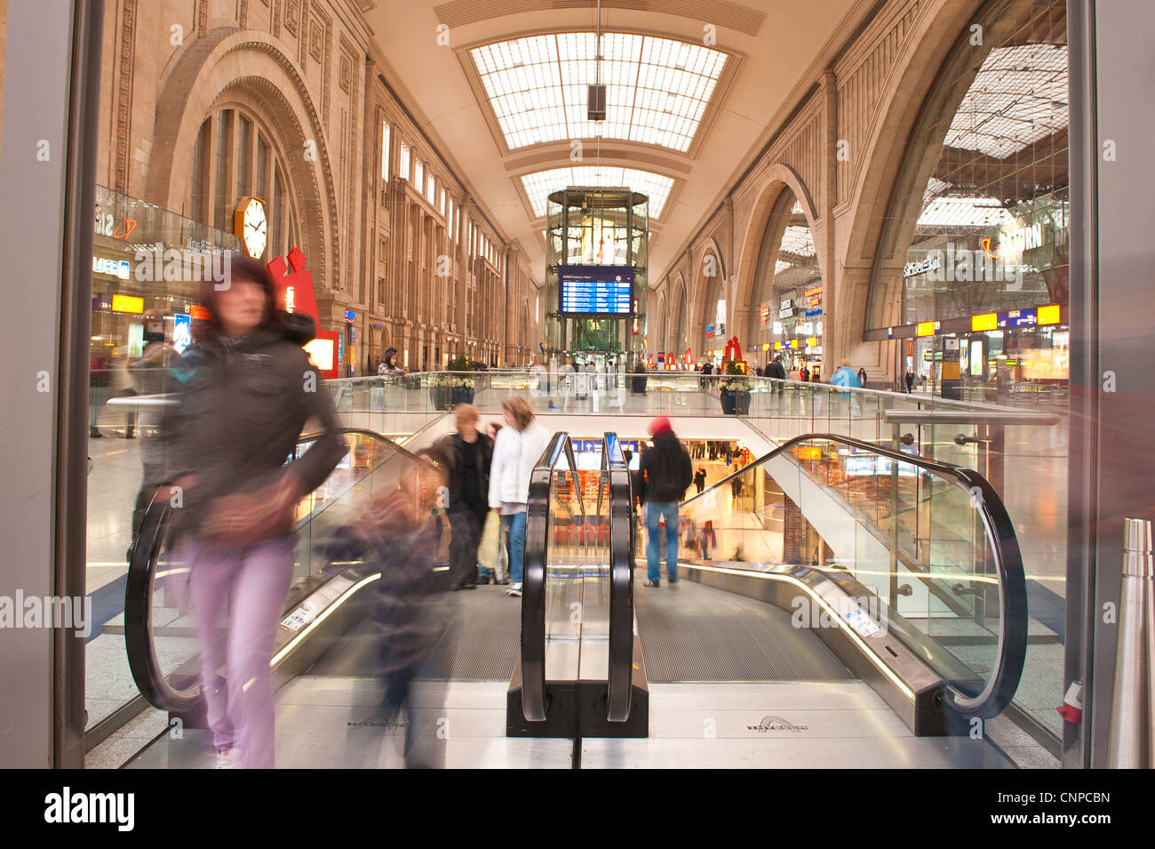 Leipzig Hauptbahnhof Leipzig, Deutschland. Stockfoto