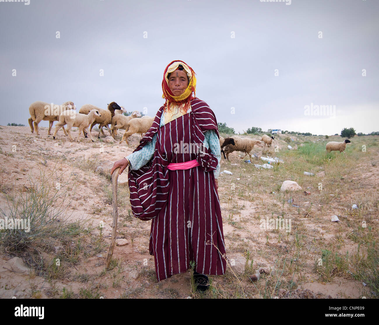 Rund um Sidi Bouzid sind viele kleine Dörfer und viel Ackerland und