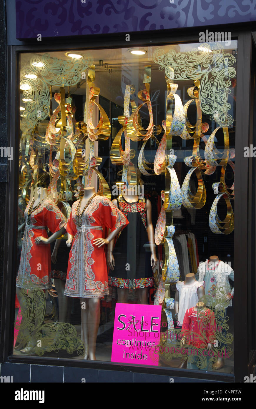 Monsun Ladenfront Eastbourne Vereinigtes Königreich Stockfoto