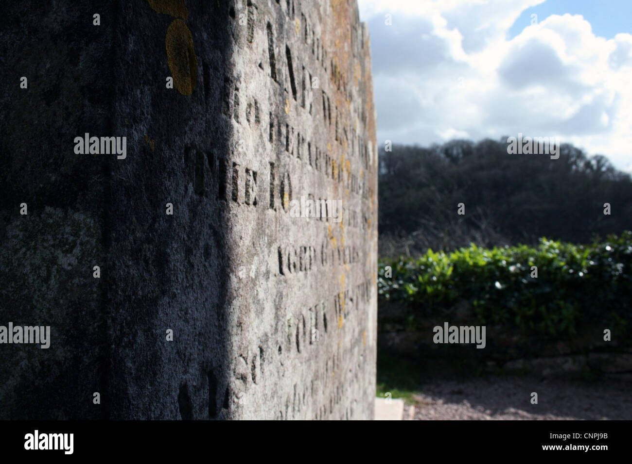 Grabsteine in Friedhof Stockfoto