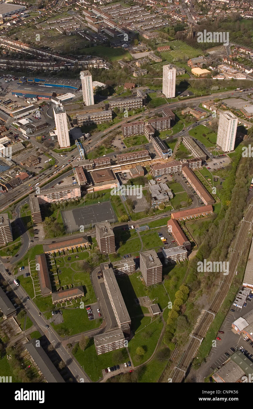 Luftaufnahme Heide Stadt Wolverhampton England Uk Stockfoto