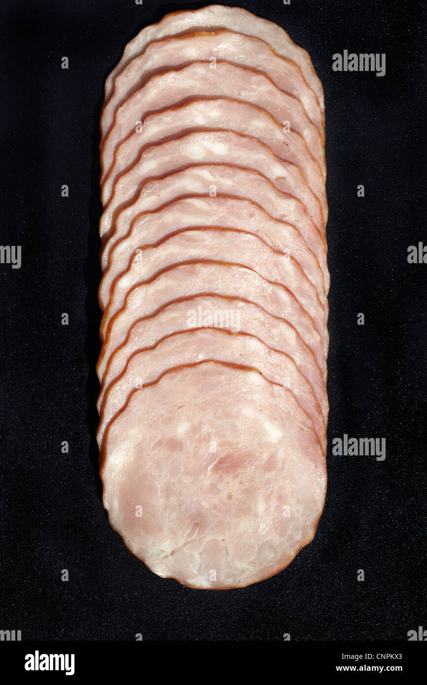 Krakowska geräucherte polnische Wurst Stockfoto