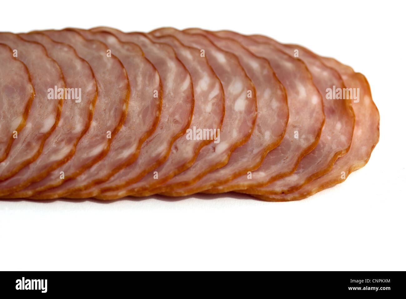 Krakowska geräucherte polnische Wurst Stockfoto