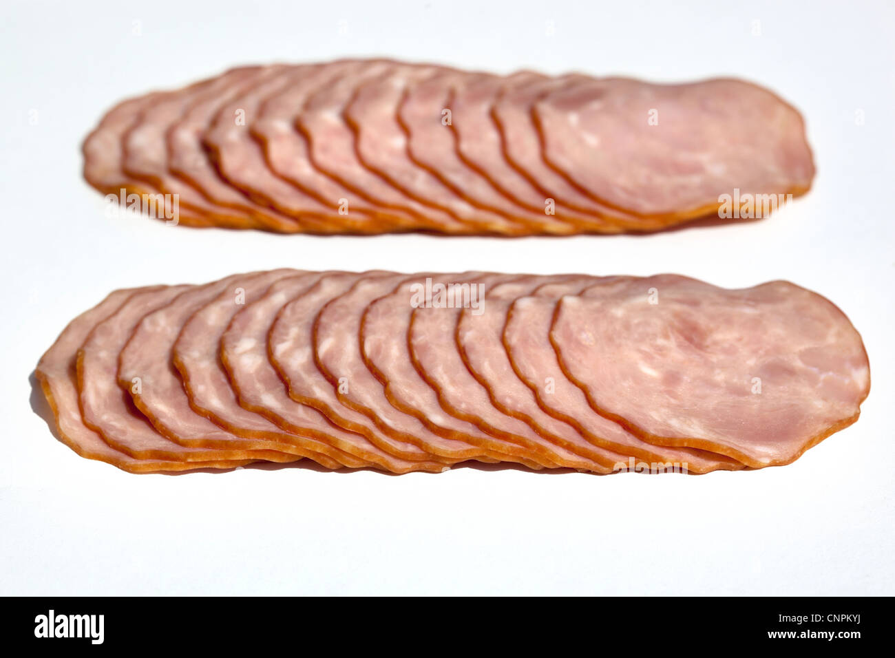 Krakowska geräucherte polnische Wurst Stockfoto