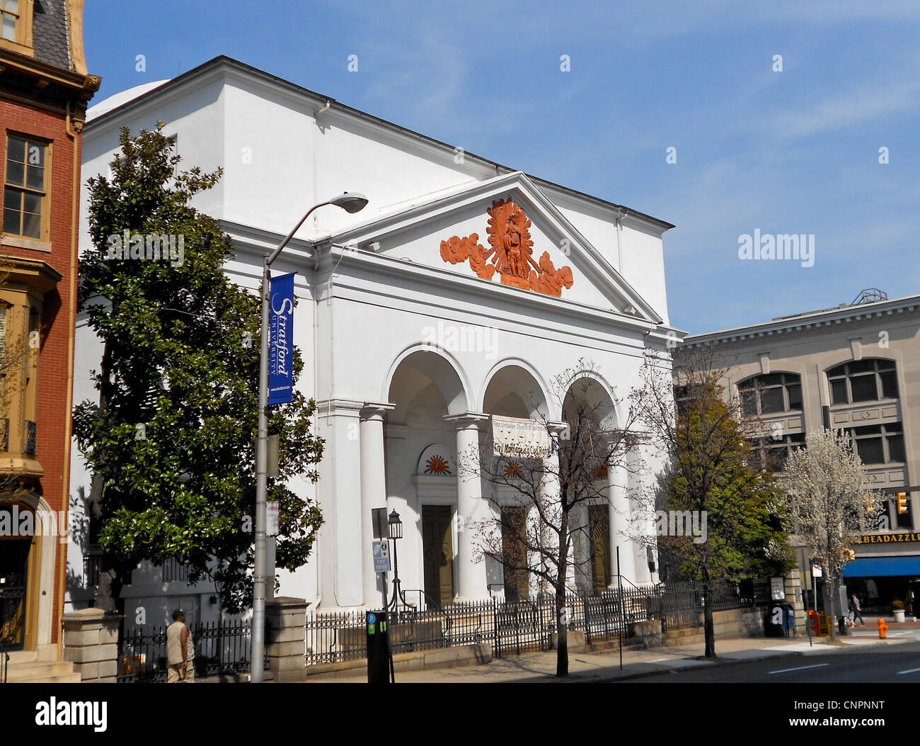 First Unitarian Church in Baltimore. Gebauten 1818? Sollen erste Unitarian Church in den USA Stockfoto