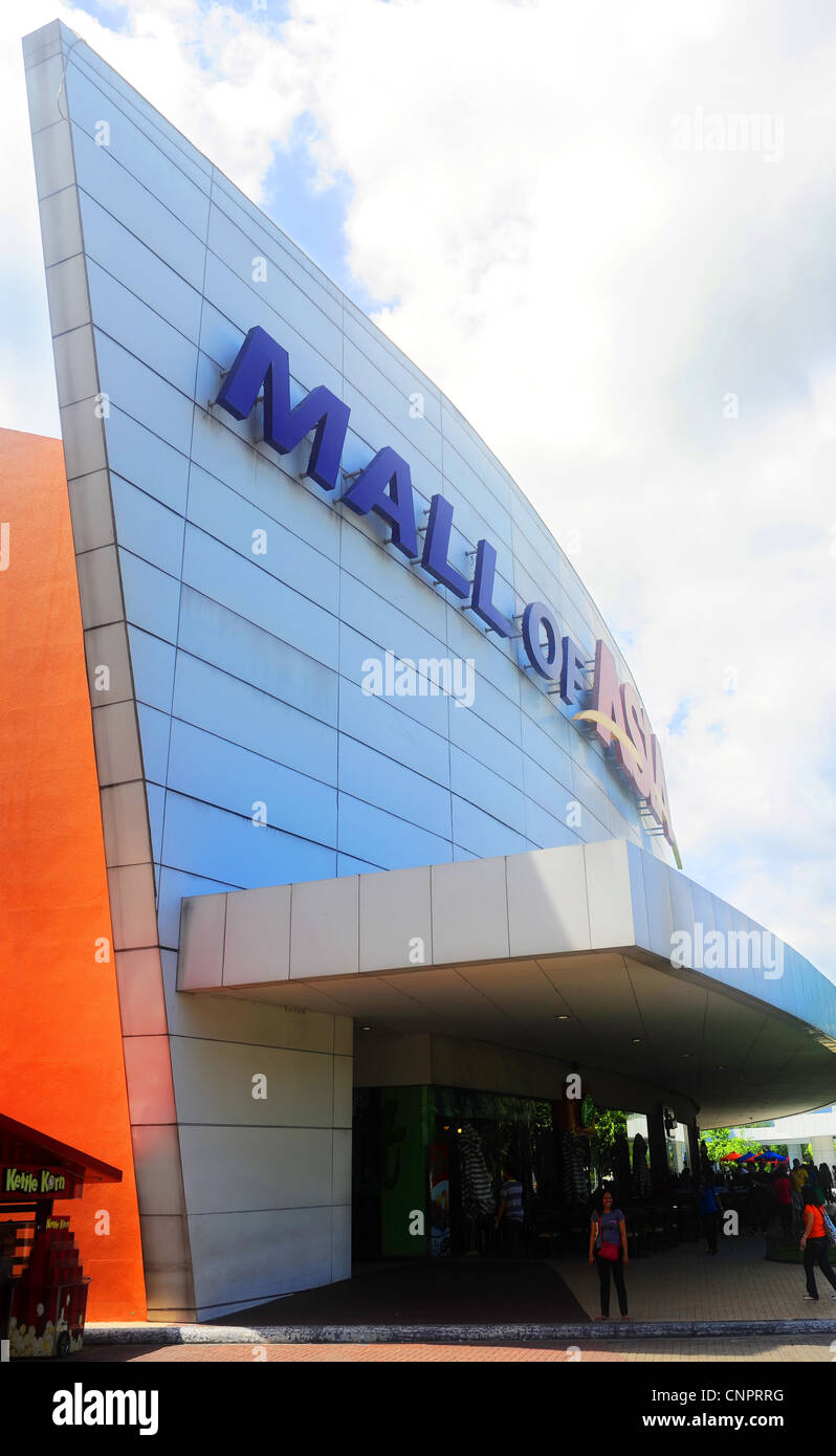 SM Mall of Asia (MOA) ist ein Einkaufszentrum in Manila. Stockfoto