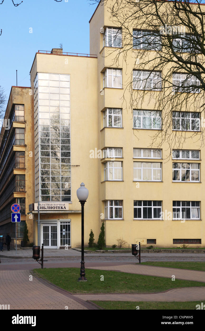 Kaliningrad. Wissenschaftliche Regionalbibliothek Stockfoto