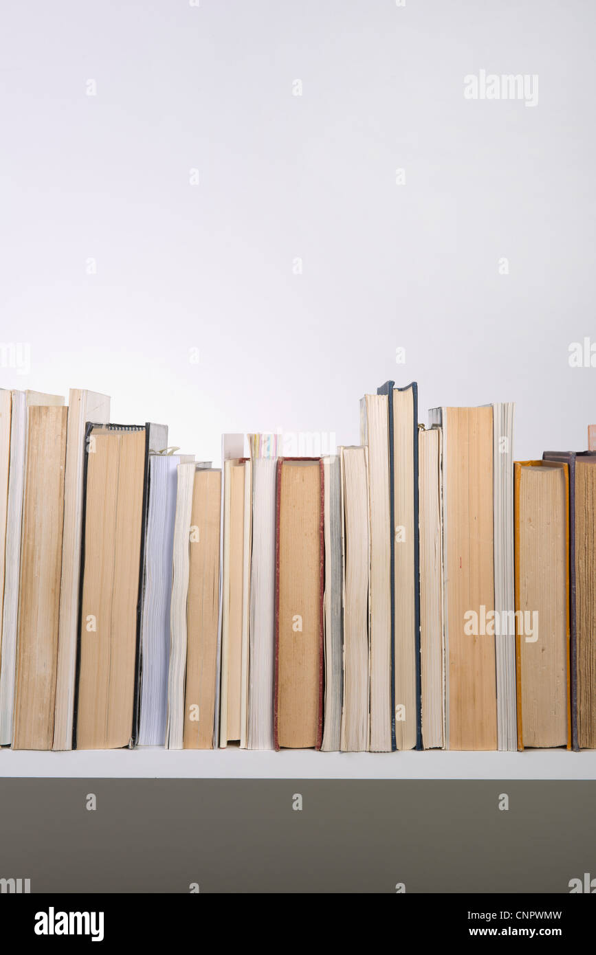 ein Buch im Bücherregal Stockfoto