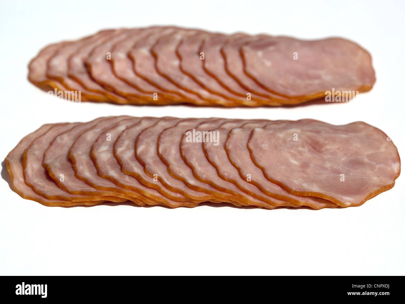 Krakowska geräucherte polnische Wurst Stockfoto