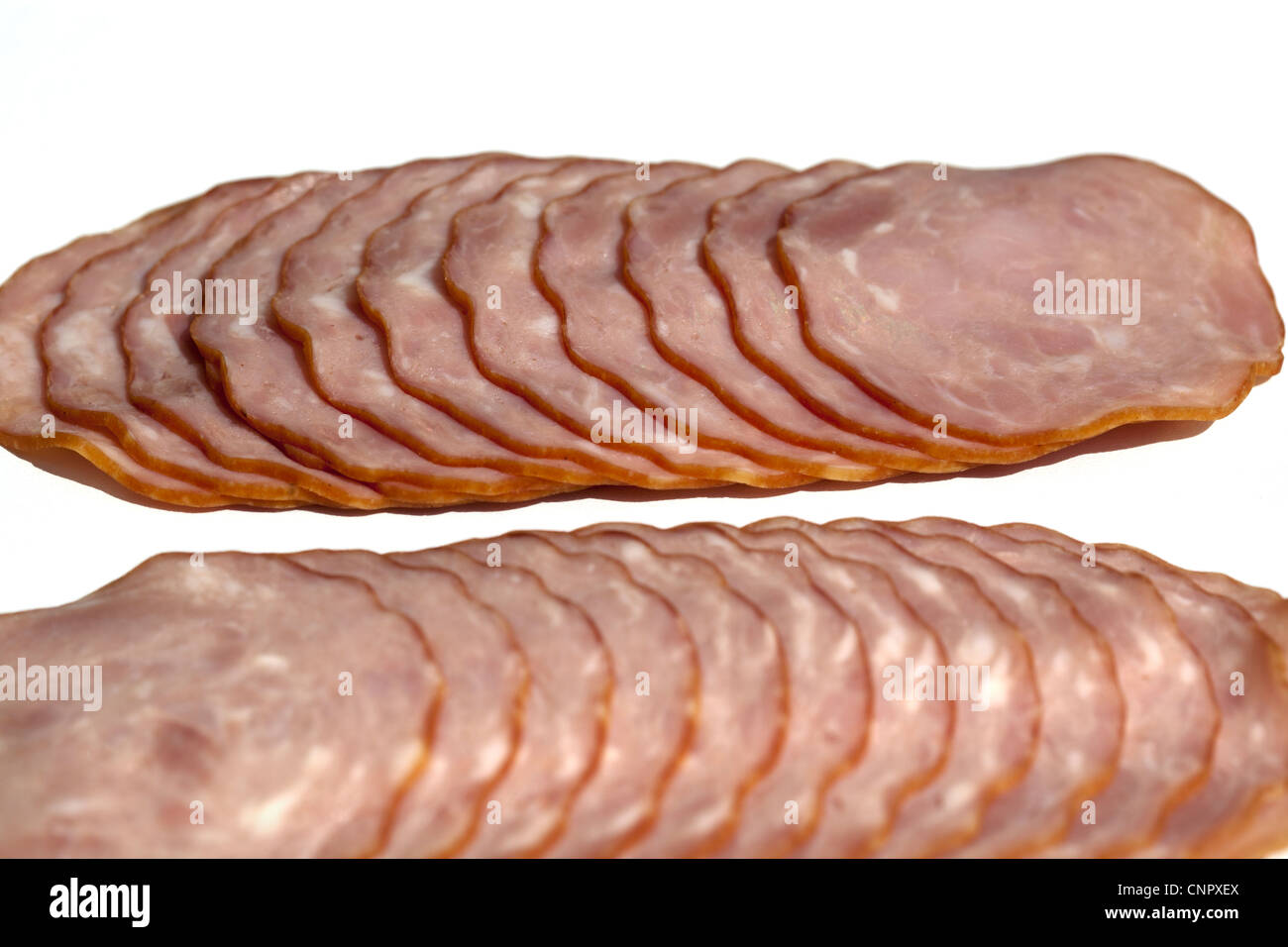Krakowska geräucherte polnische Wurst Stockfoto